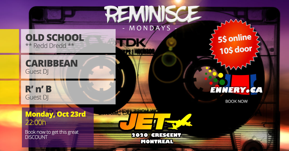Reminisce Monday: October 23rd at Jet Club